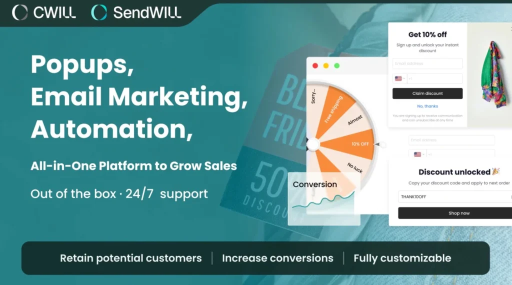 Ecom Send Pop Ups, Email Popups