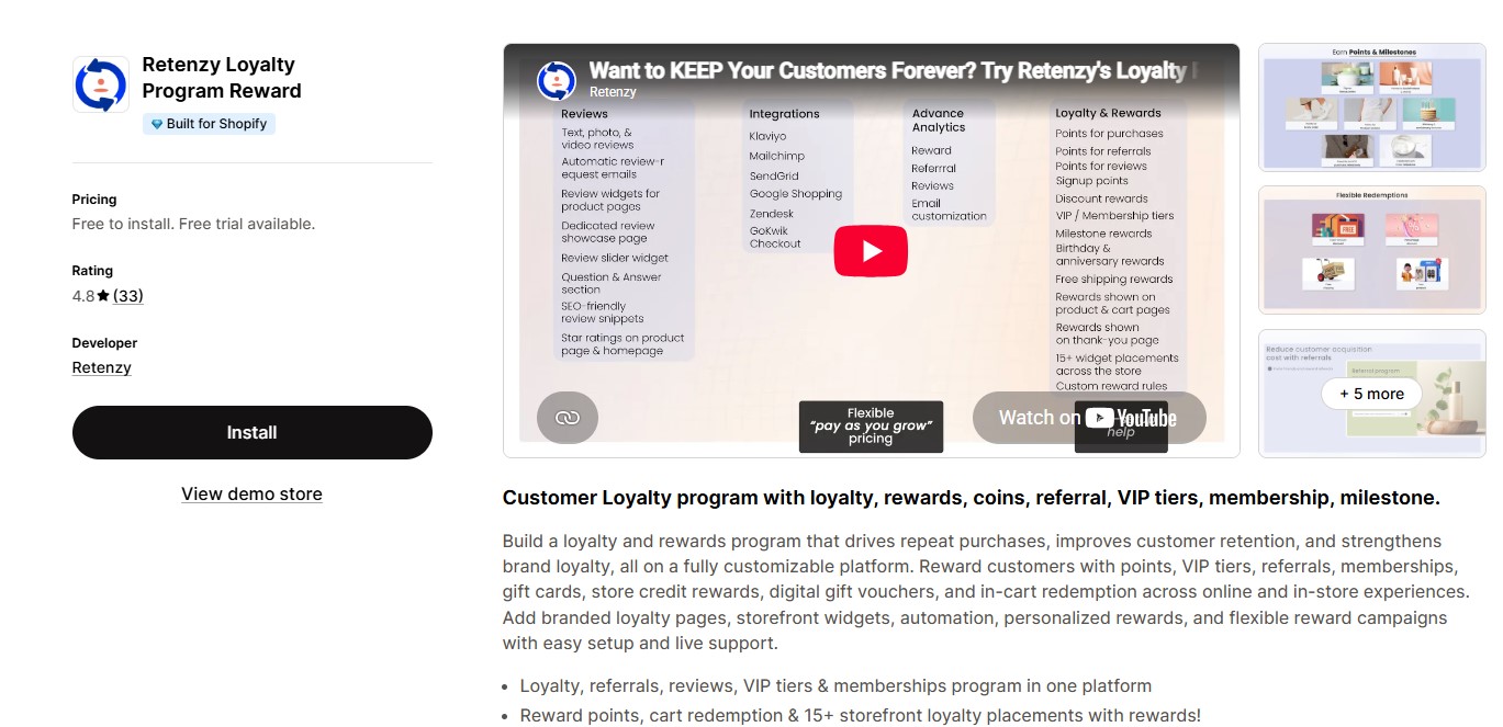 Loyalty and rewards program app